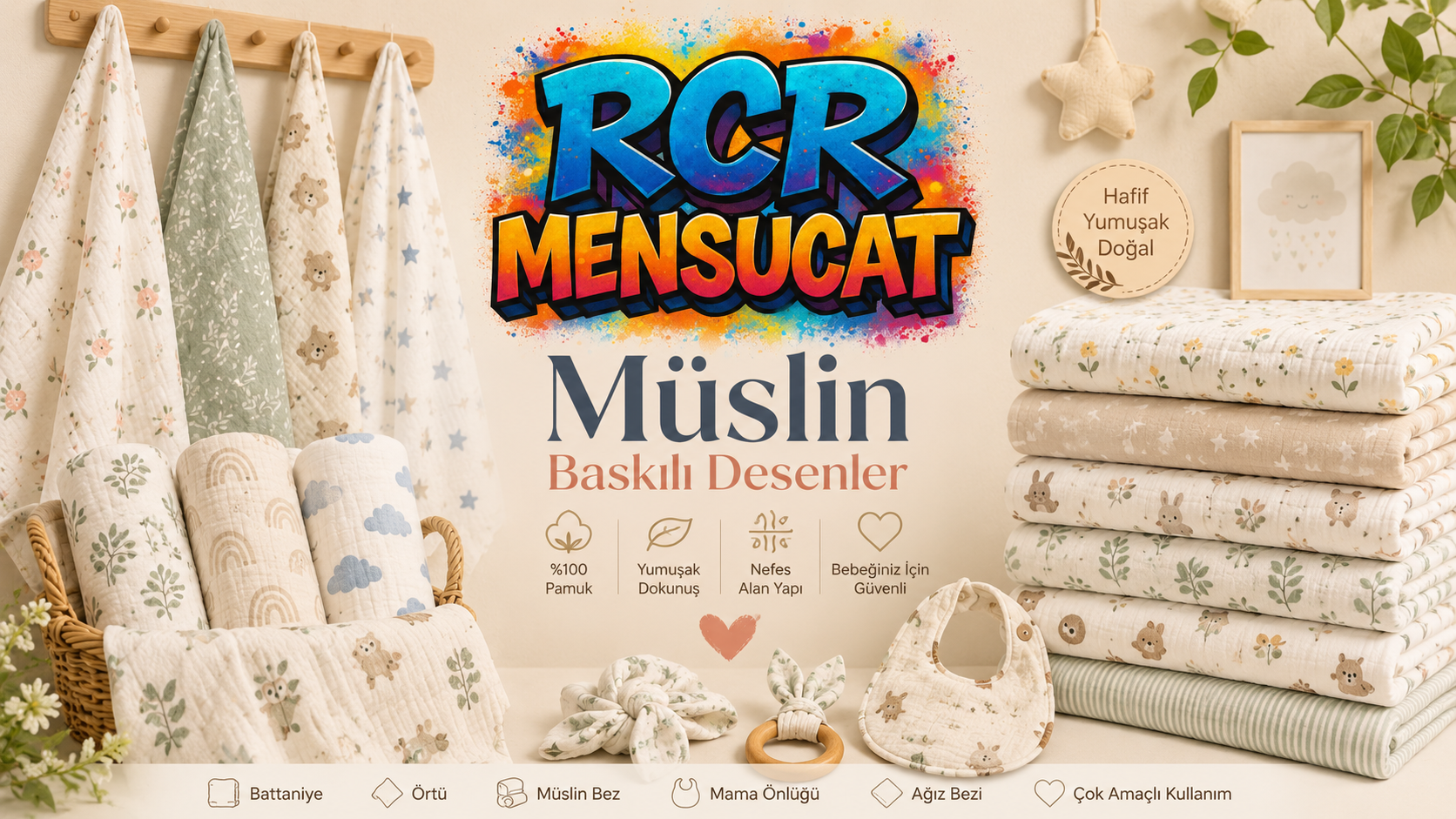 Müslin Baskılı Desenler